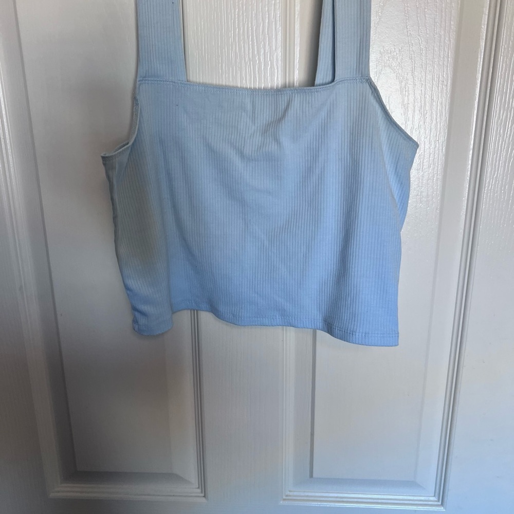 American Eagle Outfitters Light Blue Tank Top